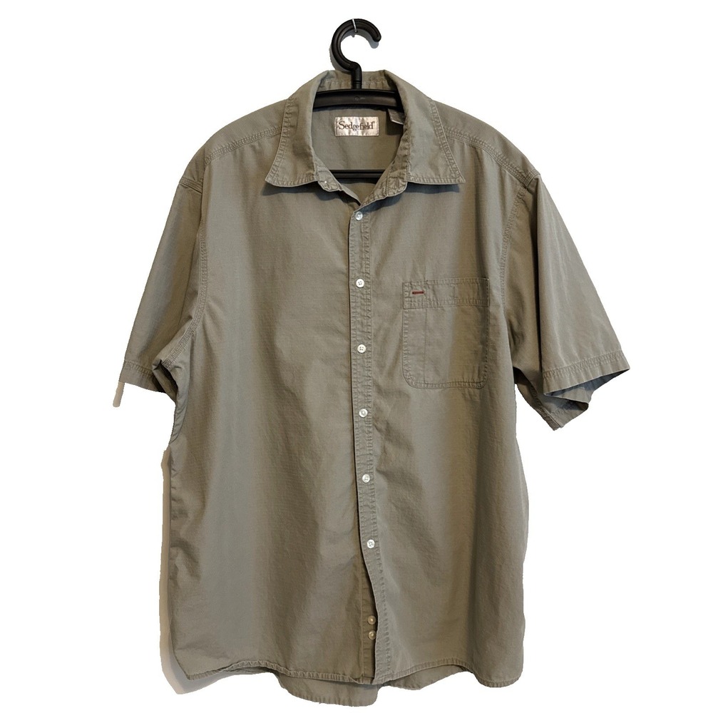 Sedgefield Mens Short Sleeve Button Shirt Size XL Casual Outdoors Everyday